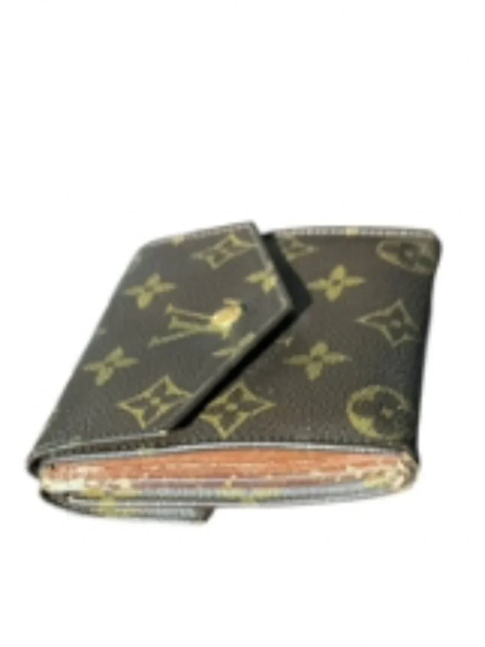 Authentic Louis Vuitton Vintage Monogram Canvas Elise Double Snap Wallet